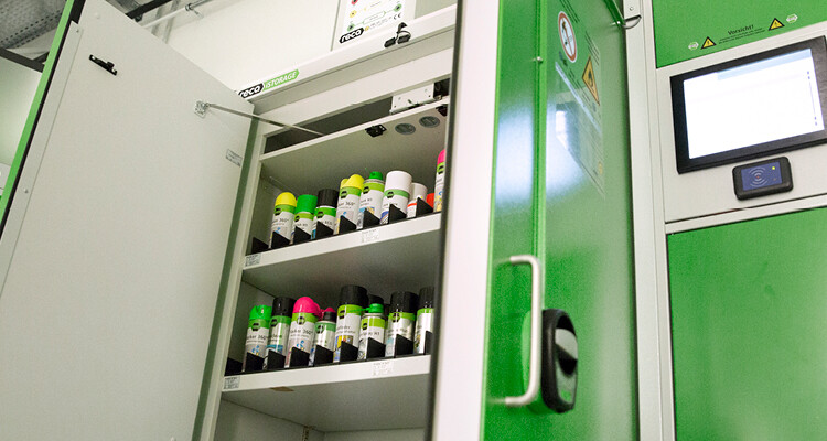 Hazardous materials cabinet